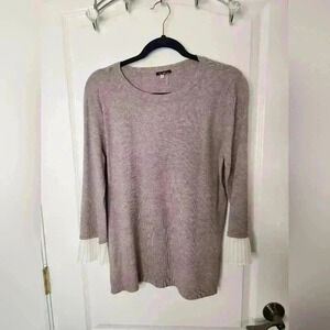 Very soft sweater with pleated cuff detailing #61